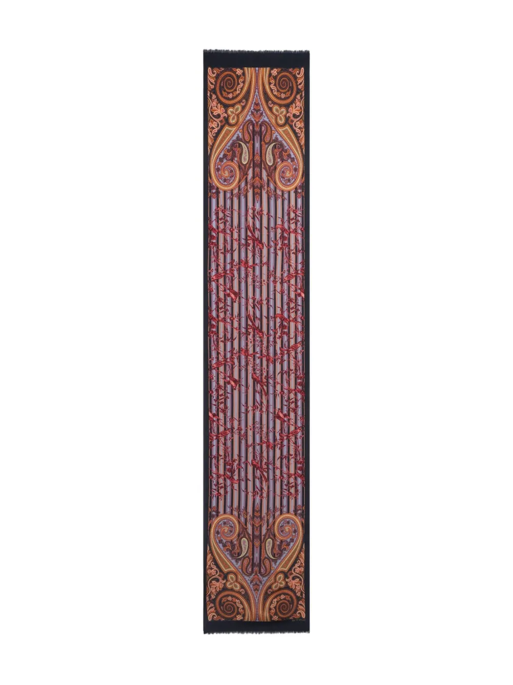 

Полосатый шарф ETRO, черный
