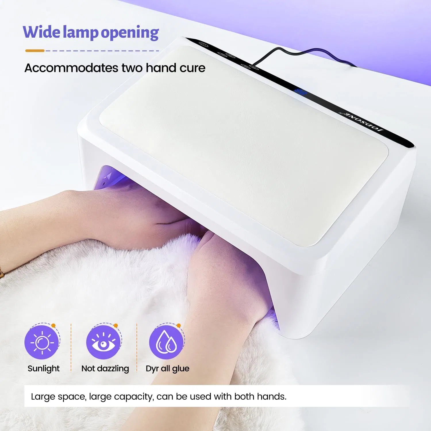 УФ LED-лампа для ногтей JODSONE с подушкой для рук Jodsone, L6 — фото 3