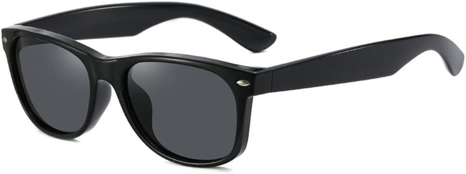 

Прямоугольные поляризованные солнцезащитные очки для женщин и мужчин в винтажном стиле, с антибликовым покрытием, зеркальным эффектом для вождения, UV400 JWMSXYQR, C1bright Black