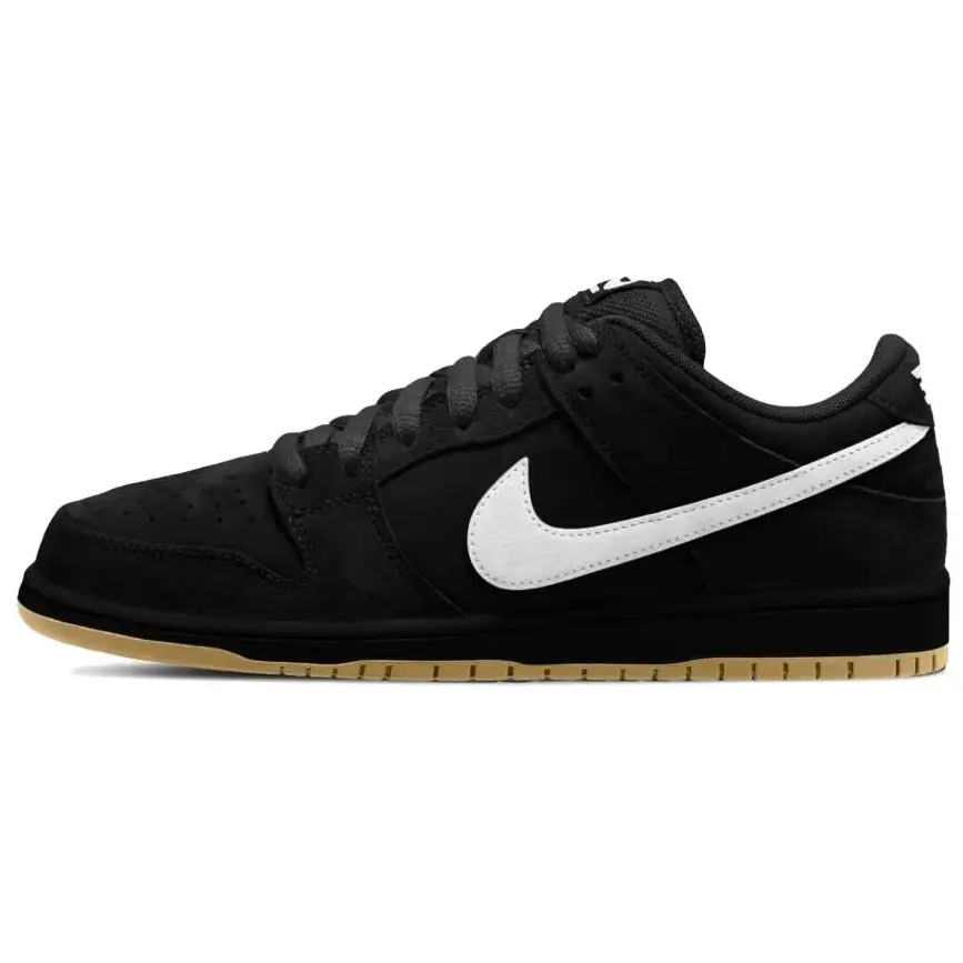 

Кроссовки Nike Dunk SB Skateboarding Shoes Unisex Low-top Black/White/Brown, черный/белый/коричневый