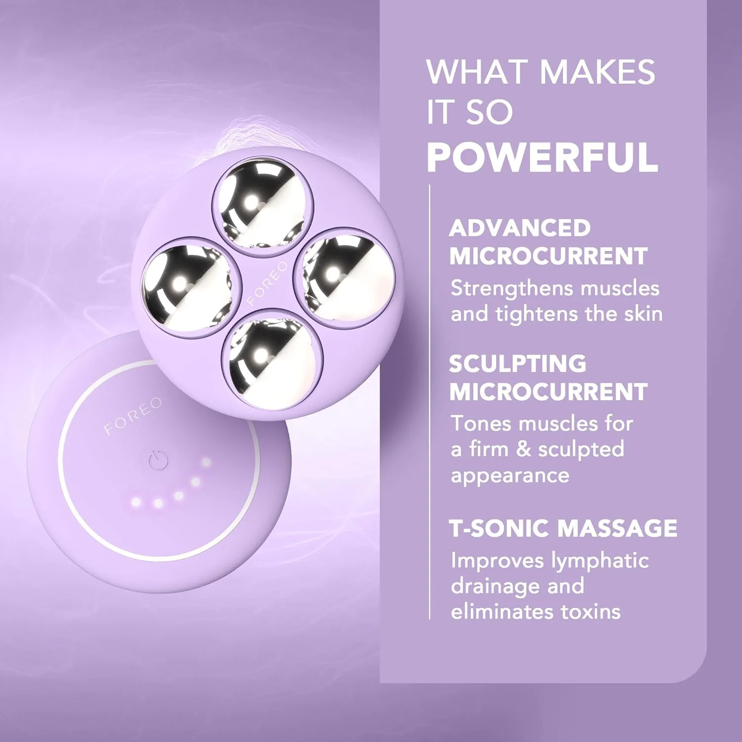 Foreo Bear 2 Body Advanced Microcurrent Sculpting Machine + Conductive Supercharged Firming Serum - массажер от целлюлита и для лимфодренажа, Set — фото 4