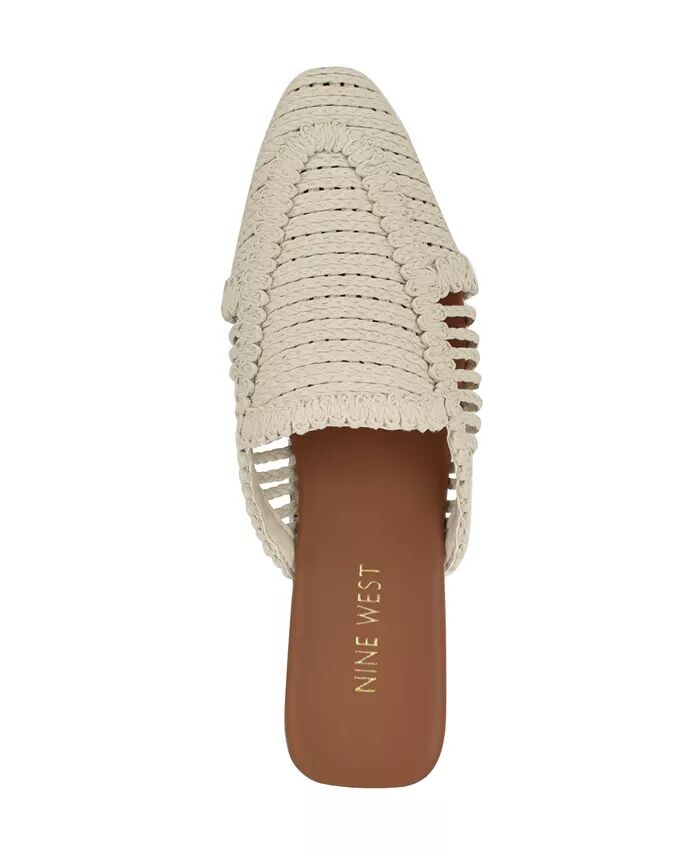 Женские повседневные мюли Campton Slip-On Nine West, коричневый/бежевый — фото 4