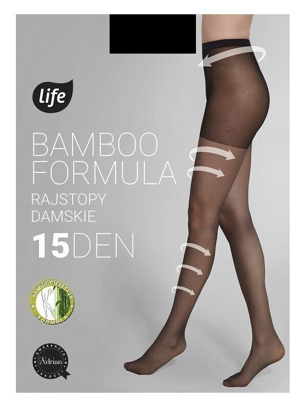 

Колготки Life Bambus Formuła 15 DEN Nero, 3