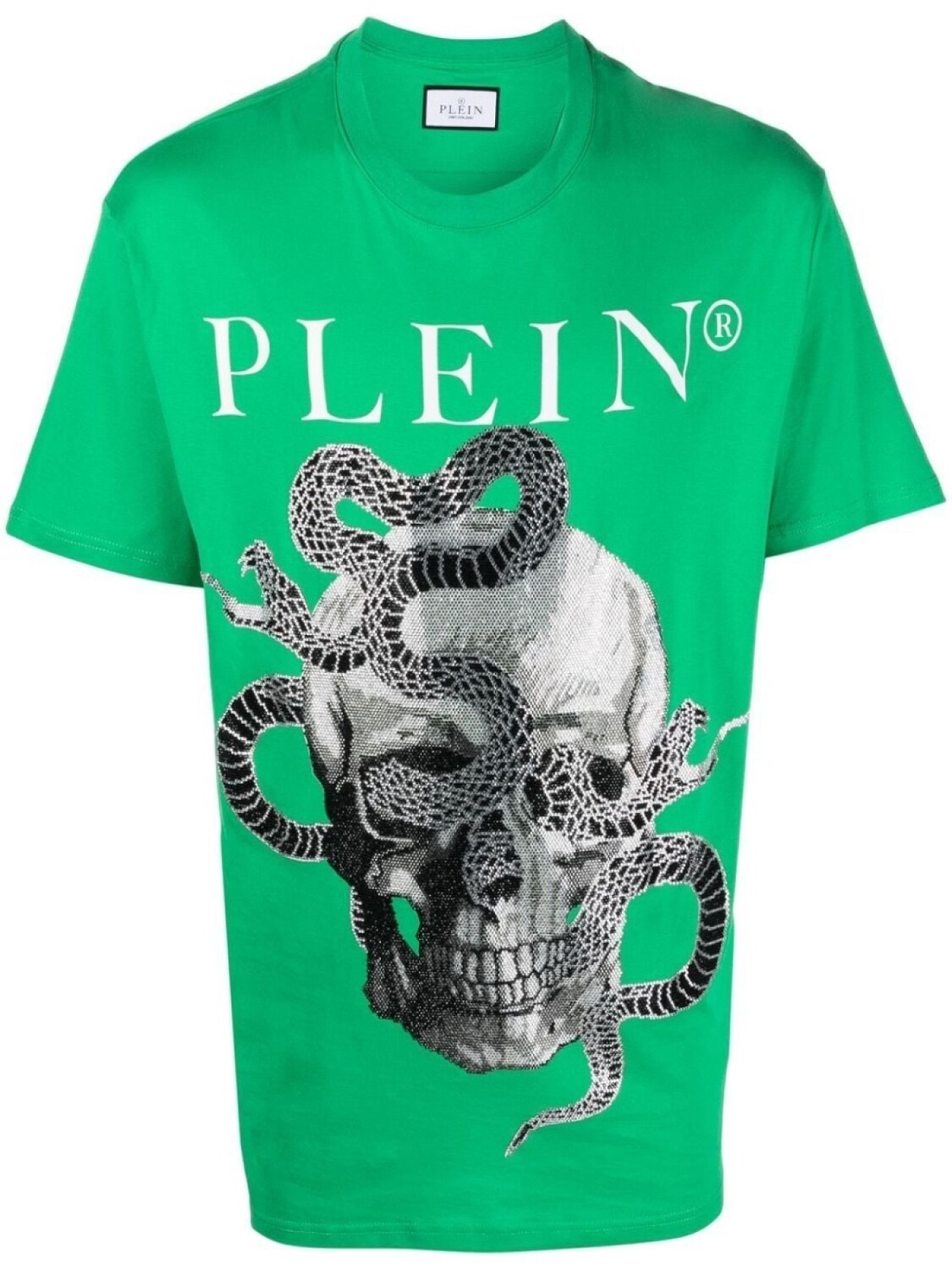 

Philipp Plein футболка с принтом, зеленый