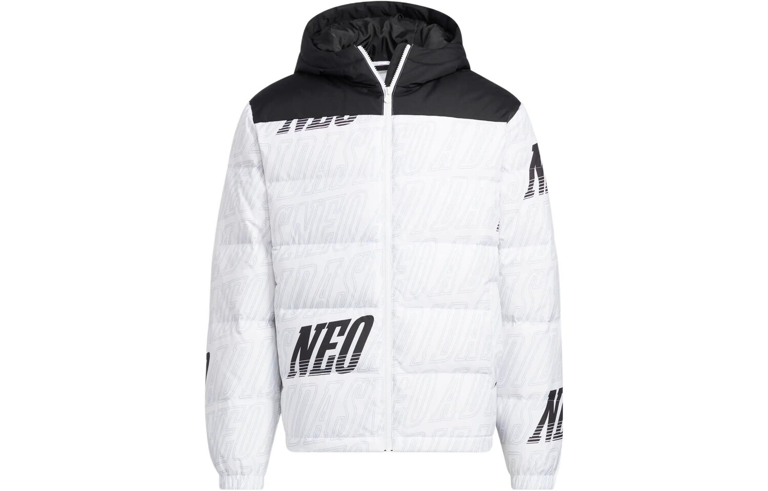 

Пуховик унисекс белый Adidas Neo