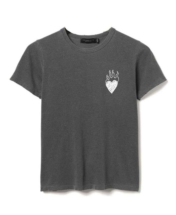 

Женская футболка Burning Love Original Junk Food Clothing, серый