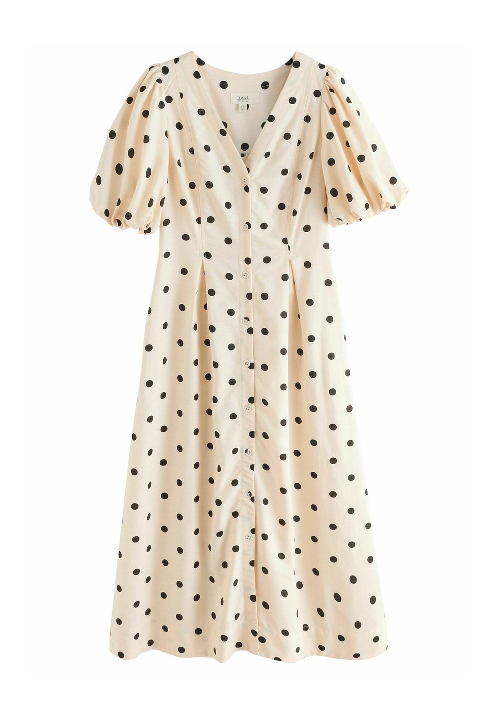 

Платье-рубашка BUTTON DOWN PUFF SLEEVE Next, бежевый