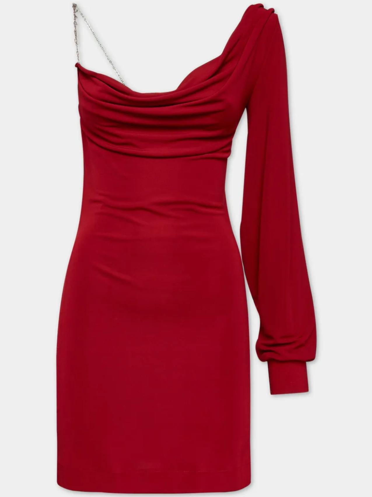 

Мини-платье с одним рукавом DSQUARED2, красный