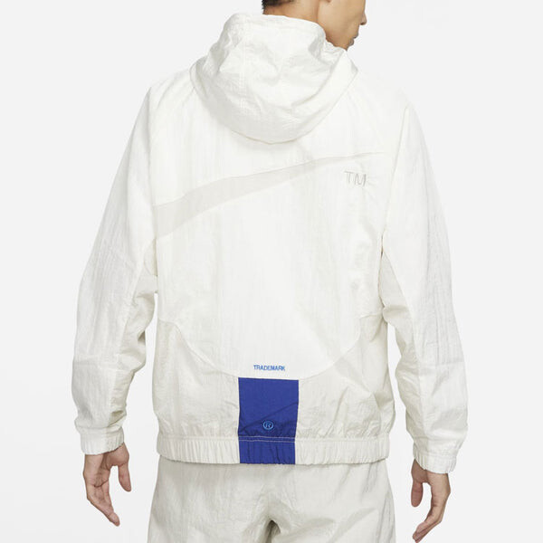 Куртка Nike Sportswear Swoosh Large Logo hooded Woven Jacket White, мультиколор — фото 4