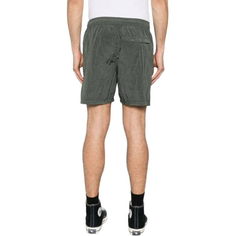 Повседневные шорты мужские Moss Green Stone Island, зеленый — фото 4
