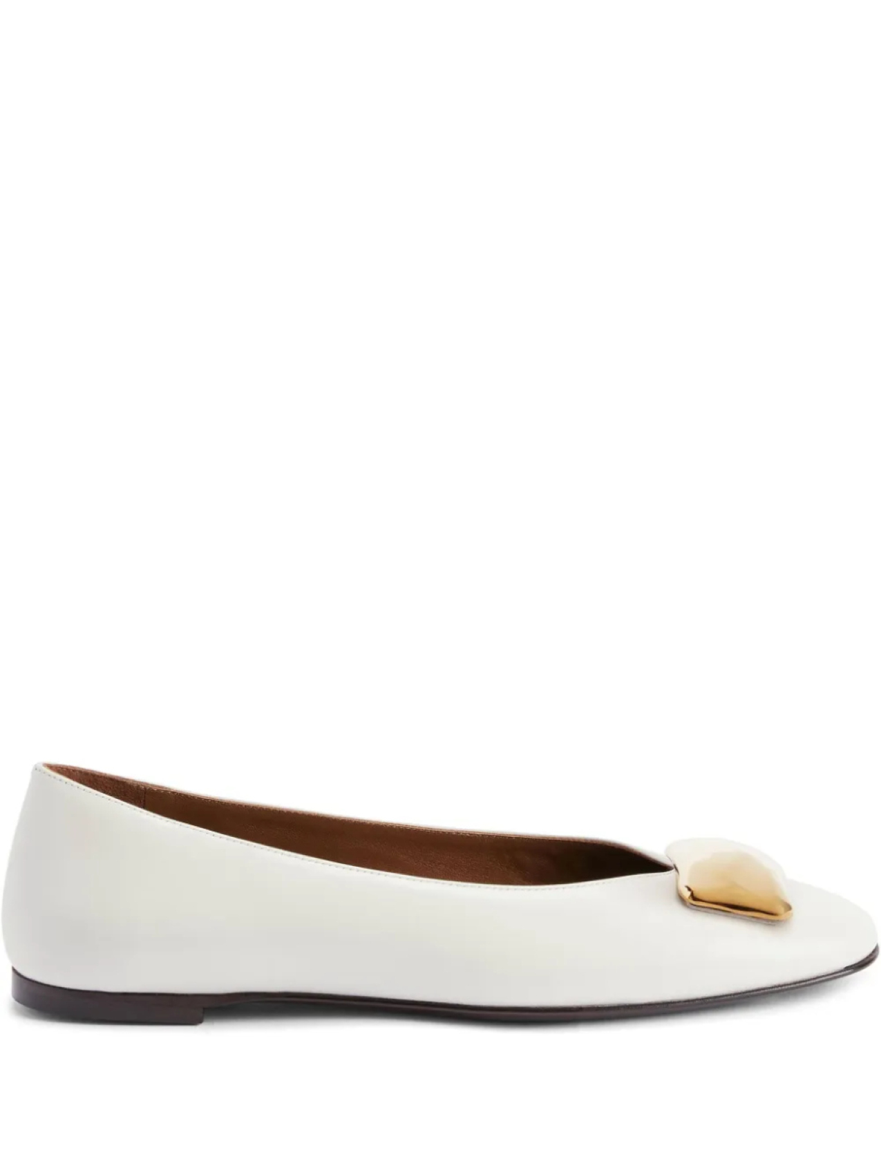 Балетки Georgia Stone Giuseppe Zanotti, белый