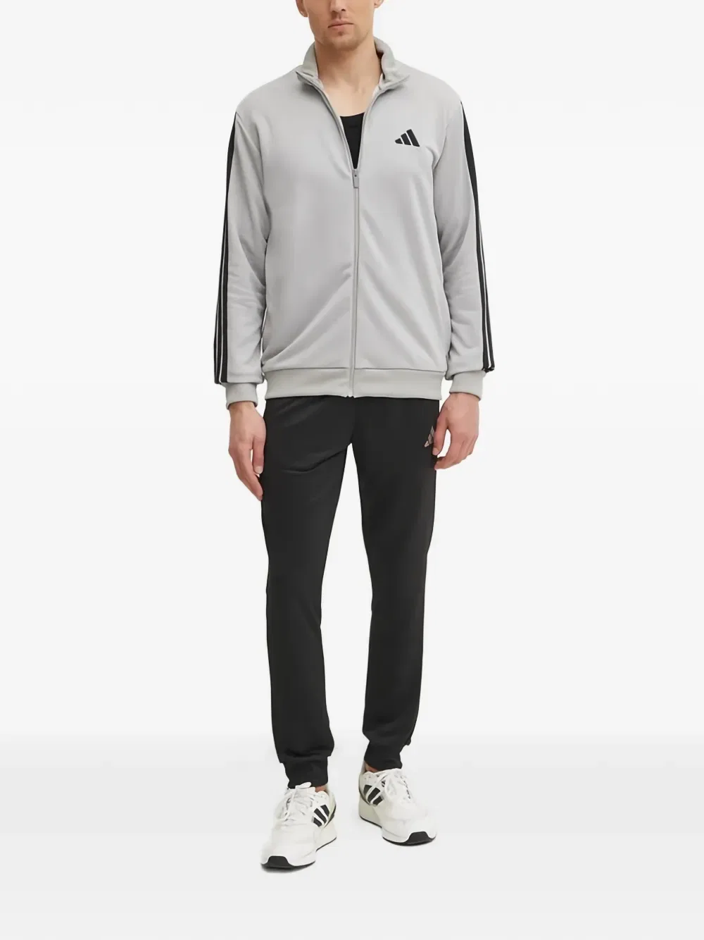 Свитер на молнии Adidas, серый — фото 2