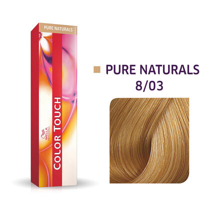 

Полуперманентная краска для волос без аммиака 8/03 60мл Wella Color Touch 8/03