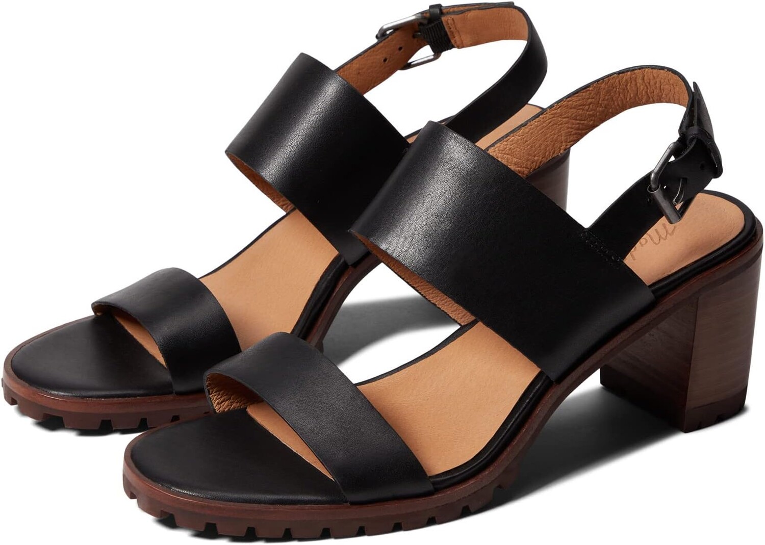 

Туфли Madewell The Kiera Lugsole Sandal, цвет True Black