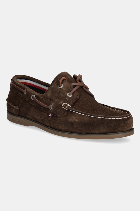 

Замшевые мокасины TH Boat Shoe Core Suede Tommy Hilfiger, коричневый