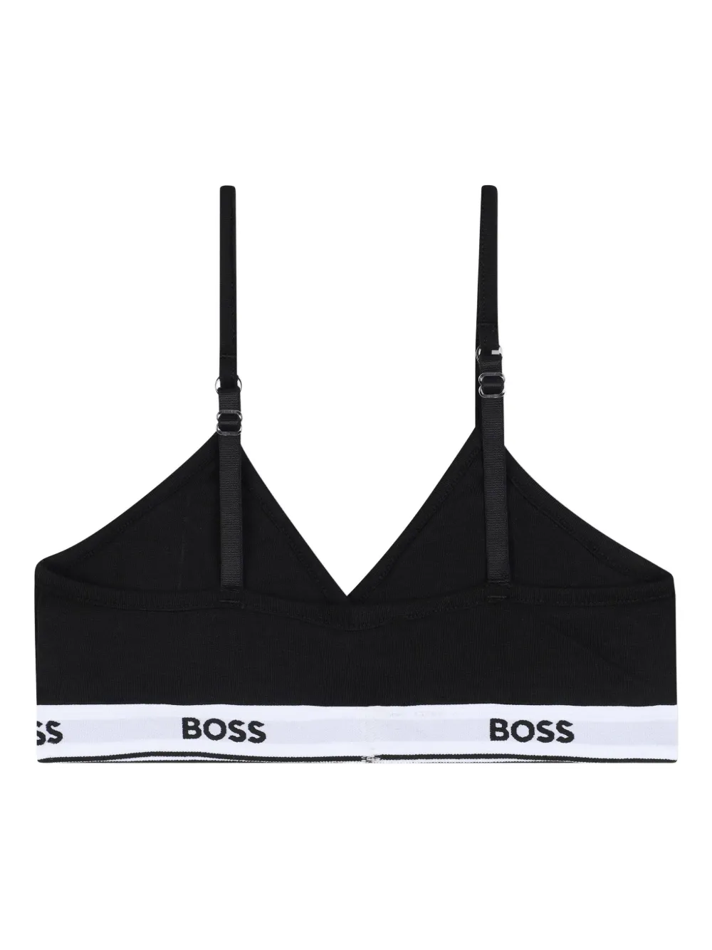 Комплект из двух бюстгальтеров с логотипом BOSS Kidswear, черный — фото 2