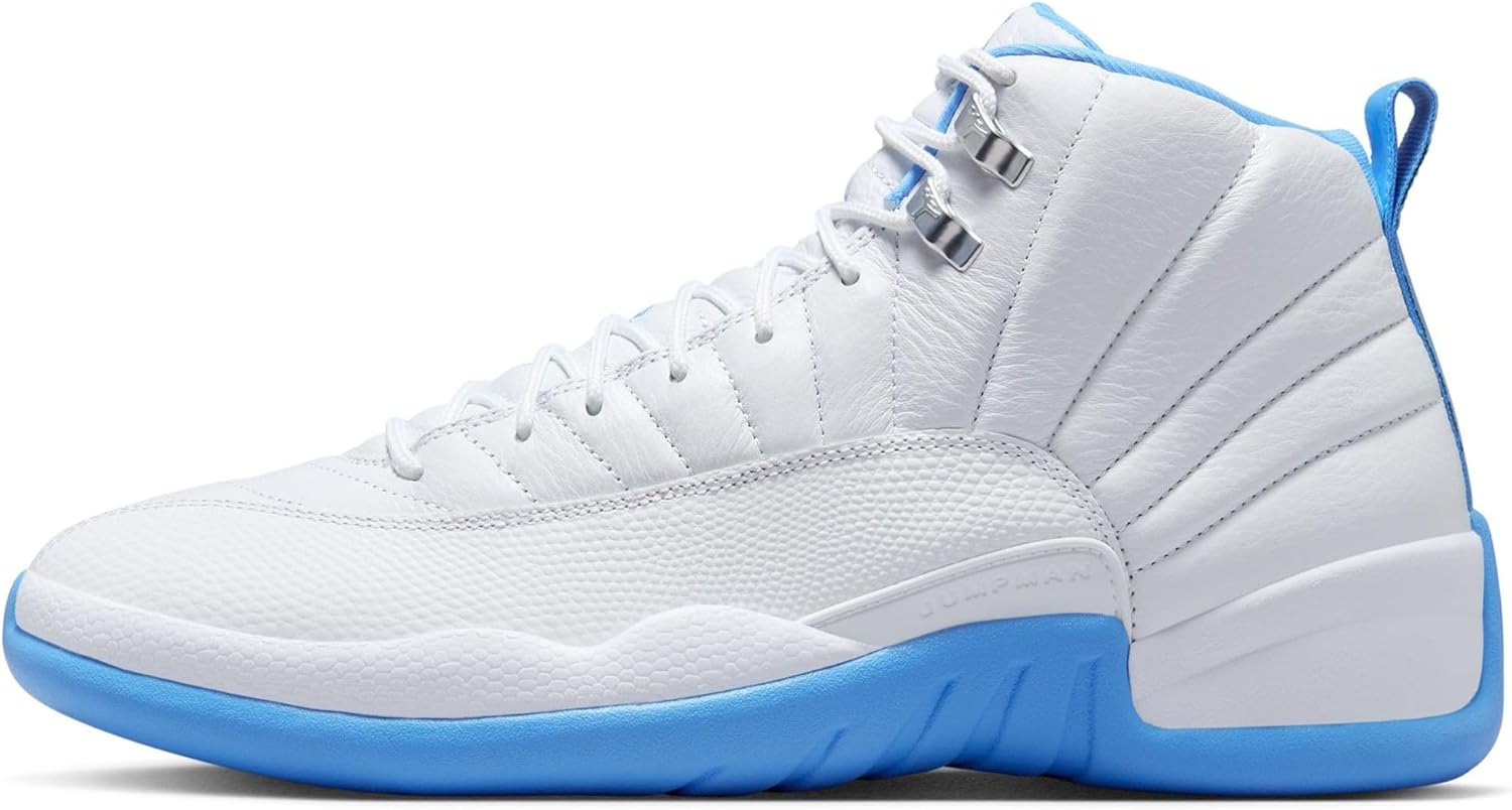 Кроссовки Air Jordan 12 Retro (белый/синий университетский) Nike