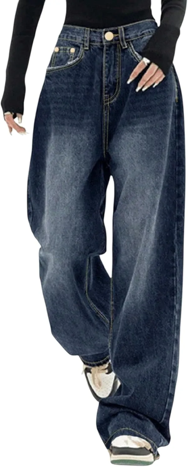 

Джинсы женские Wide Leg Baggy High Waist WGXWGX