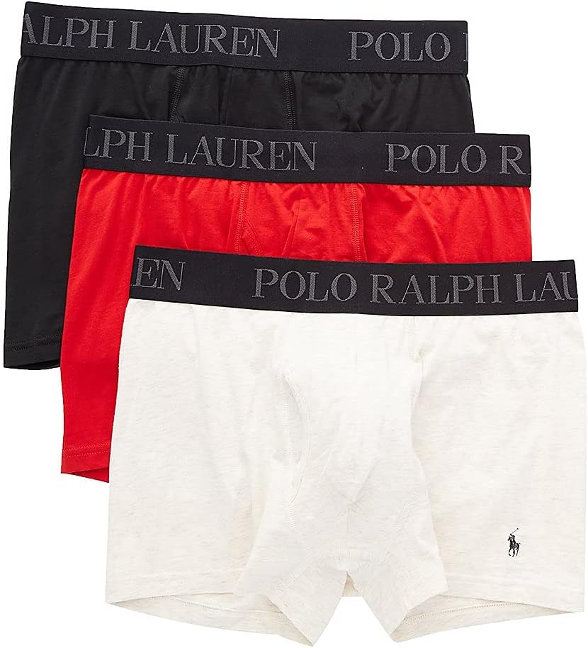 

Легкие боксеры-брифы POLO RALPH LAUREN 4D-Flex, 3 пары, White