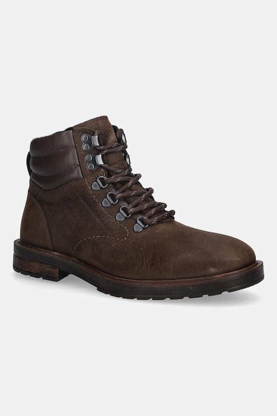 

Ботинки HILFIGER WRM HOOK BOOT из нубука с заклепками Tommy Hilfiger, коричневый