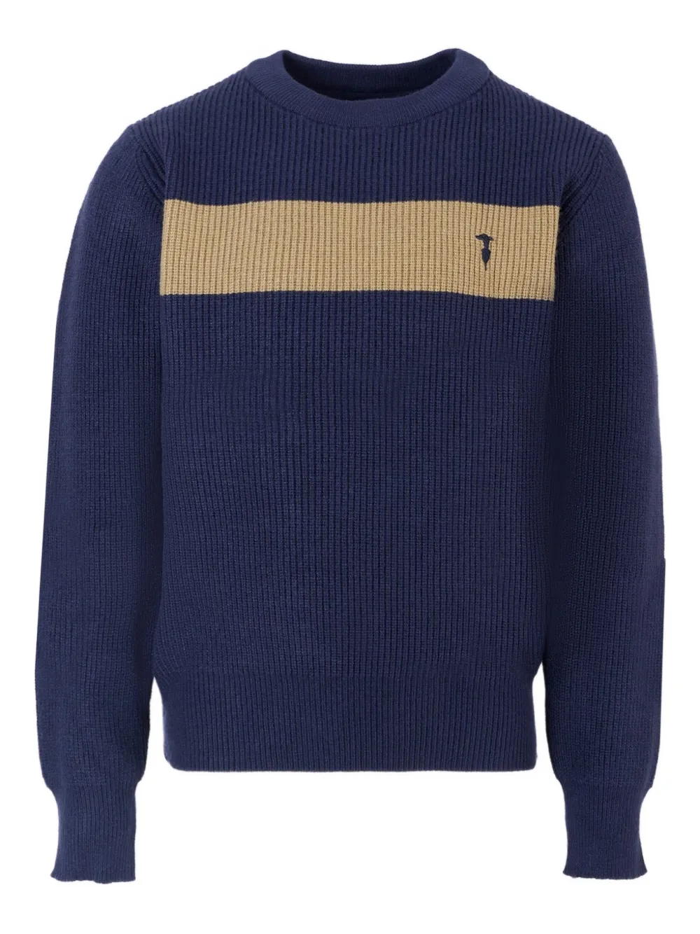

Свитер с ребристым узором TRUSSARDI JUNIOR, синий