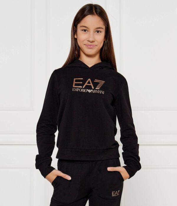 

Толстовка детская Ea7 Regular Fit, черный / золотой