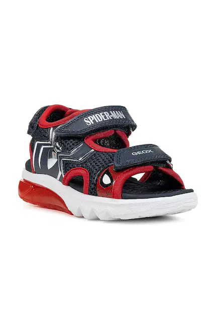 Сандалии с подсветкой CIBERDRON x Spiderman Geox, синий
