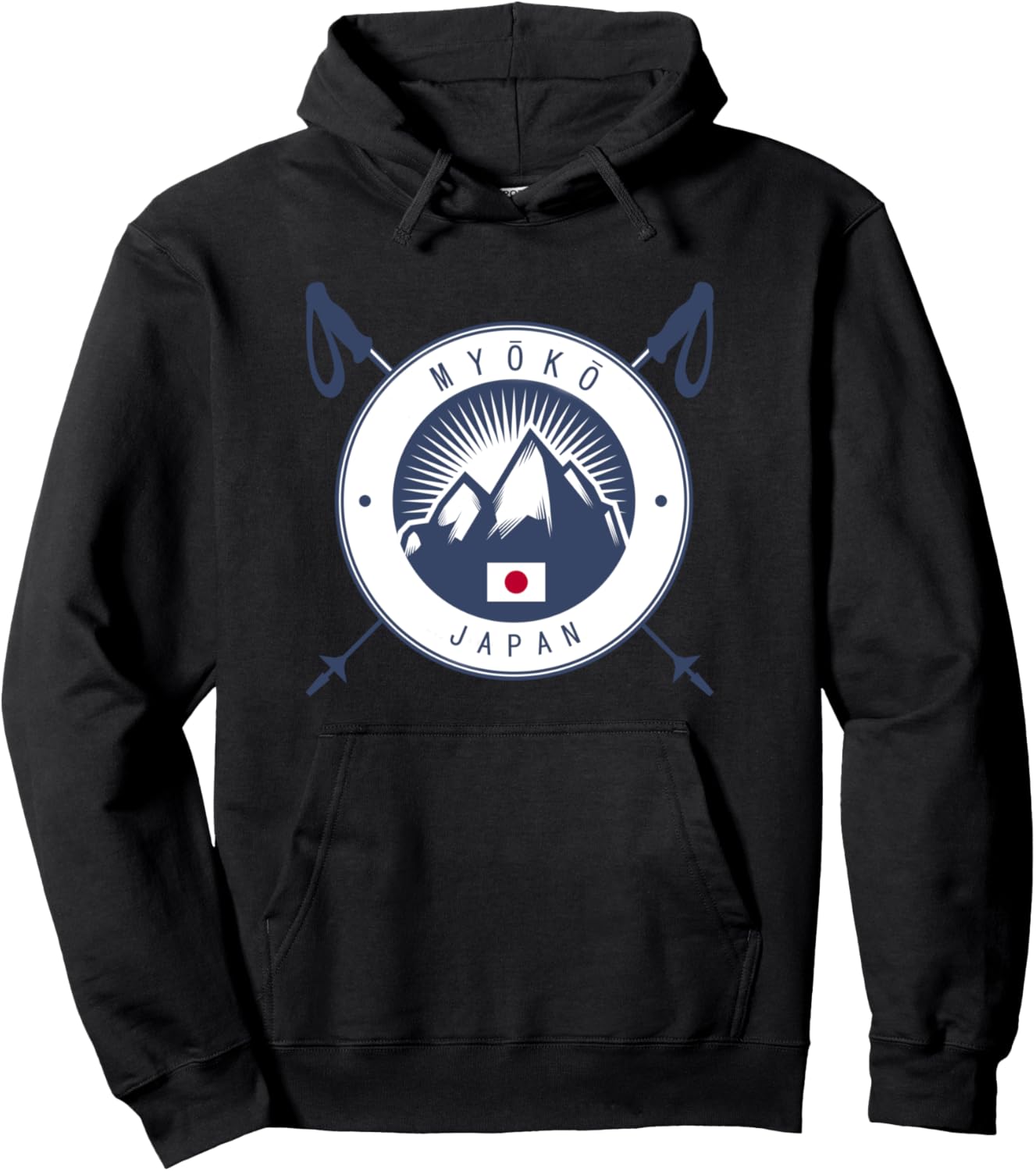 

Толстовка Myoko Ski Ski Myoko Japan Japanese Ski Gifts, черный