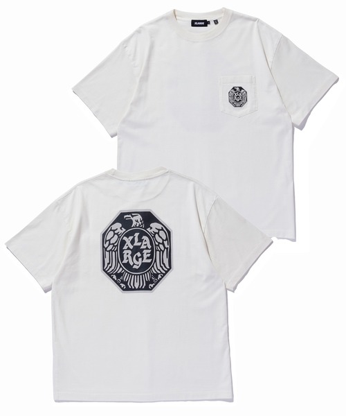 

Футболка с короткими рукавами и карманом, бренд XLARGE, цвет кремовый