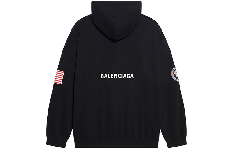 Худи Balenciaga Boxy, черный — фото 2