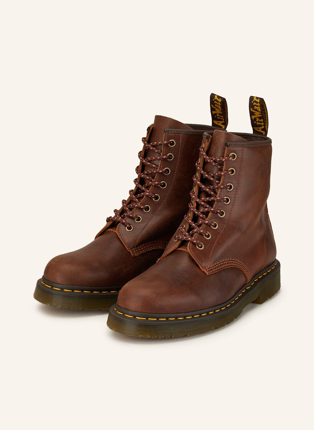 

Ботинки на шнуровке 1460 SR 8 люверсов Dr. Martens, коричневый