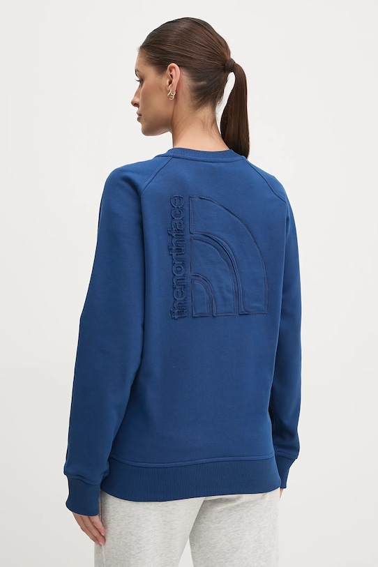 

Хлопковая толстовка Relaxed The North Face, темно-синий
