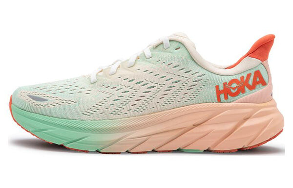 Кроссовки clifton 8 'orange mint green' Hoka One One, розовый — фото 2