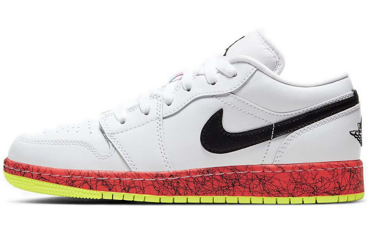 Кроссовки Jordan 1 Low Multi-Color Midsoles White GS