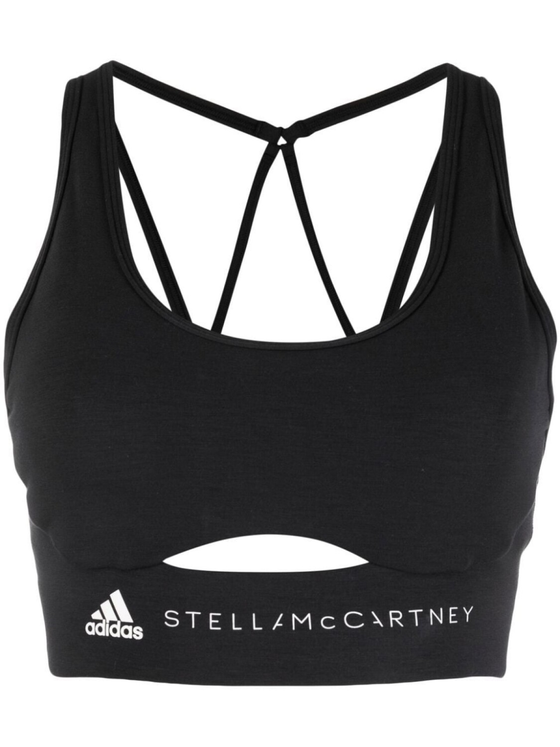 

adidas by Stella McCartney топ-бралетт с логотипом, черный