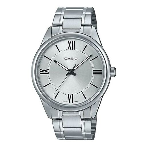 

Часы Men's CASIO DRESS Series Classic Minimalistic Small Retro Business Watch Mens Silver Analog, цвет silver