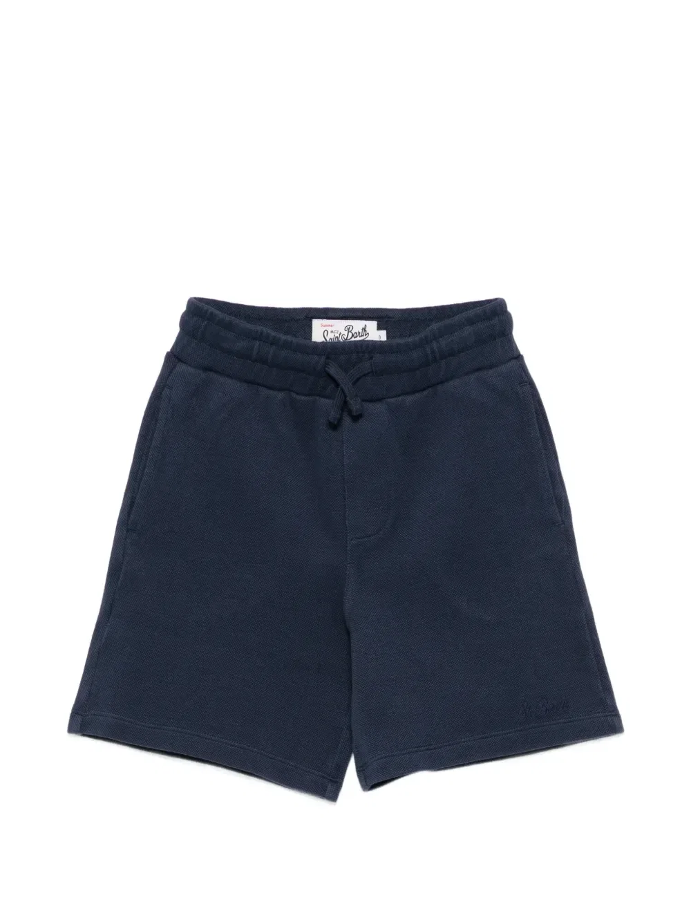 Шорты Brayden Jr из плетеного пике на кулиске MC2 Saint Barth Kids, синий