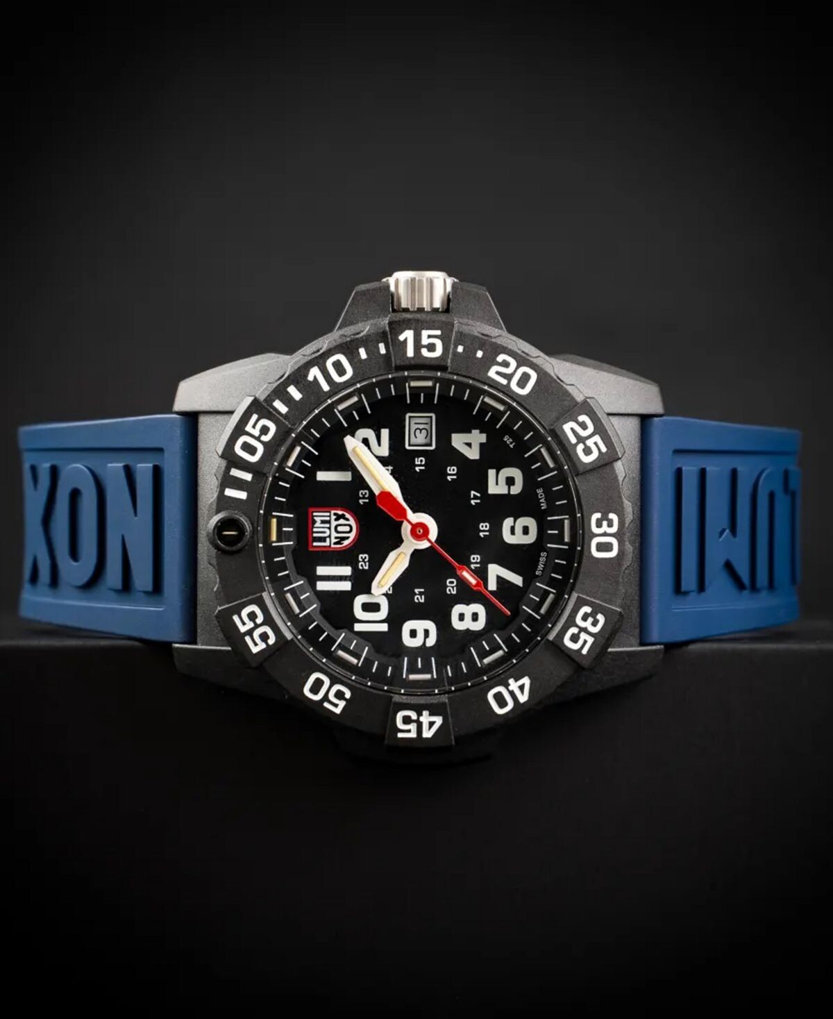 

Сменный синий резиновый ремешок для часов Luminox