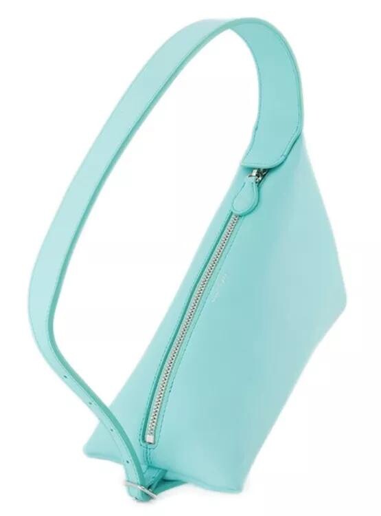

Кожаная сумка хобо в форме акулы кожа Courrèges, синий