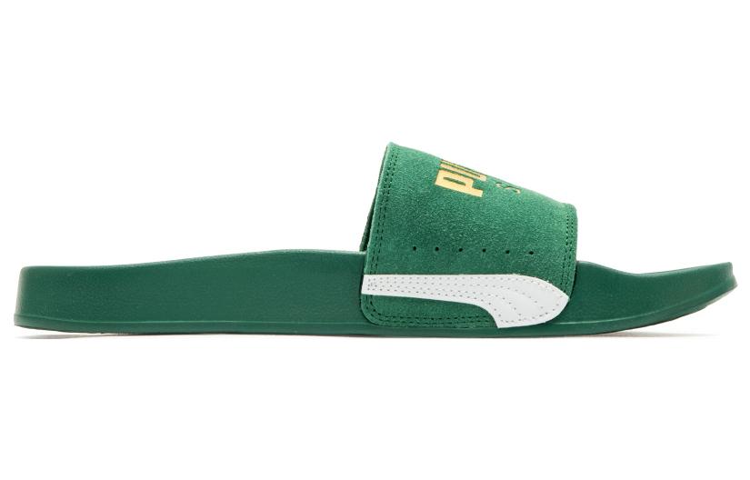 Шлепанцы PUMA Leadcat 2.0 Suede Classic Sandals, зеленый — фото 3