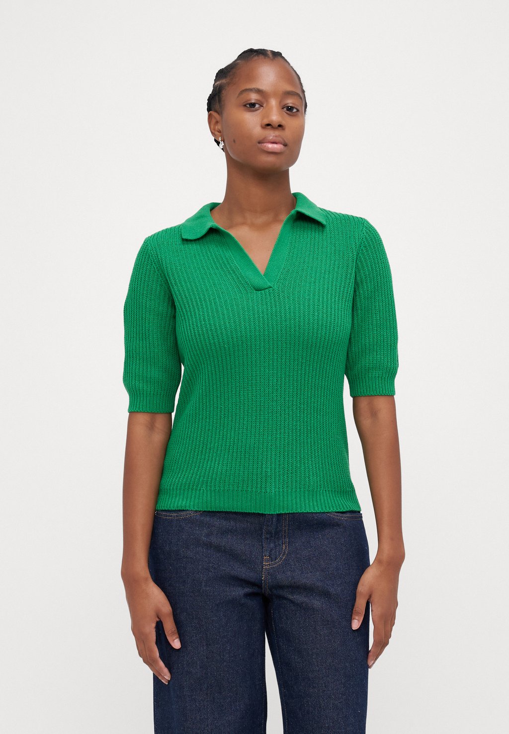 

Рубашка поло VMLUX 2/4 Vero Moda Petite, зеленый