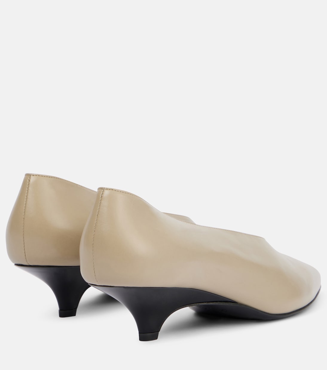 Туфли-лодочки Rebecca из кожи Loro Piana, Dried Taragon — фото 2