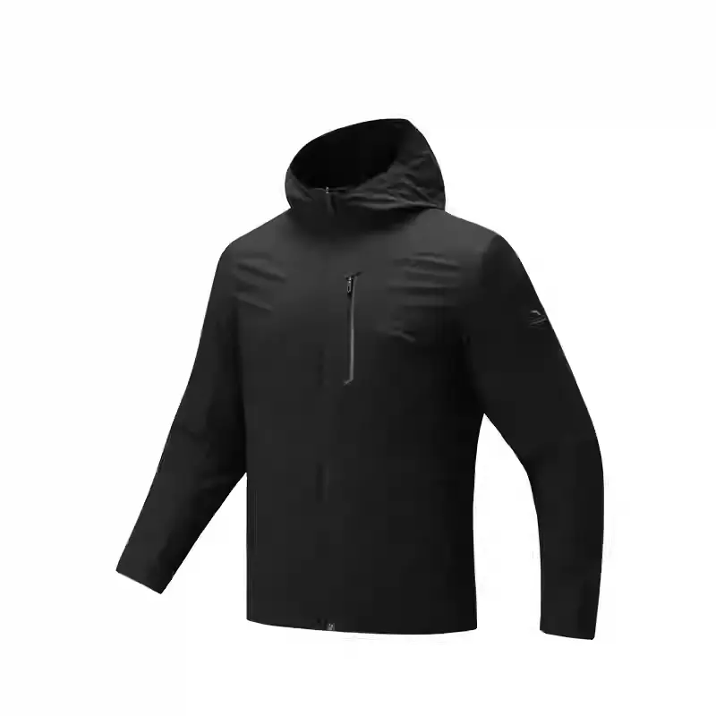 

ANTA Тренировочная куртка мужская базовая черная, Basic Black/Basic Black