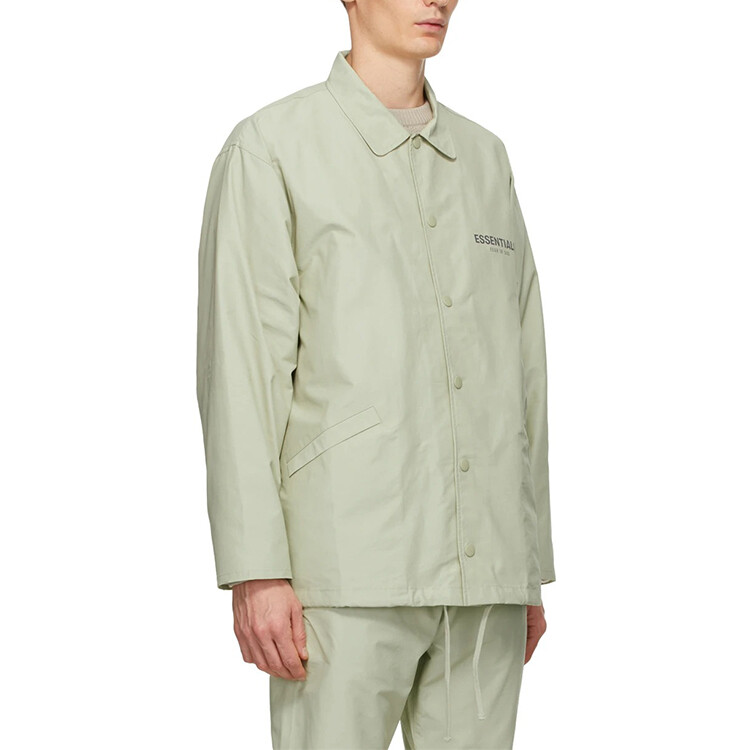 FW20 Рубашка унисекс Sage Green Fear Of God Essentials, зеленый — фото 4