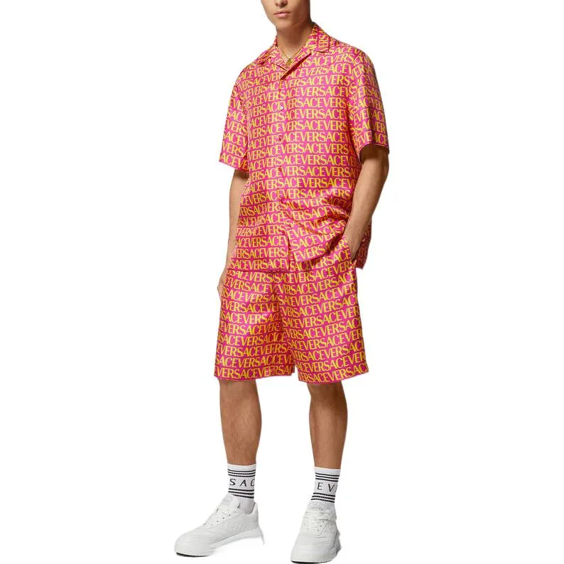 VERSACE Короткие шорты Casual Men's Red Moderate — фото 4