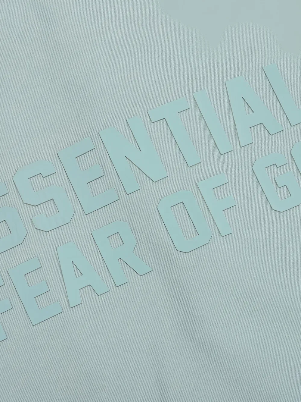Рубашка с логотипом в тон ткани Fear Of God Essentials Kids, синий — фото 4