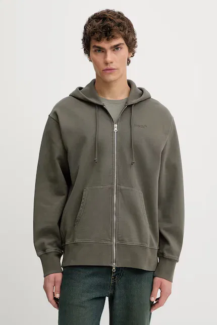 Толстовка на молнии AUTHENTIC FULL ZIP Levi's, зеленый