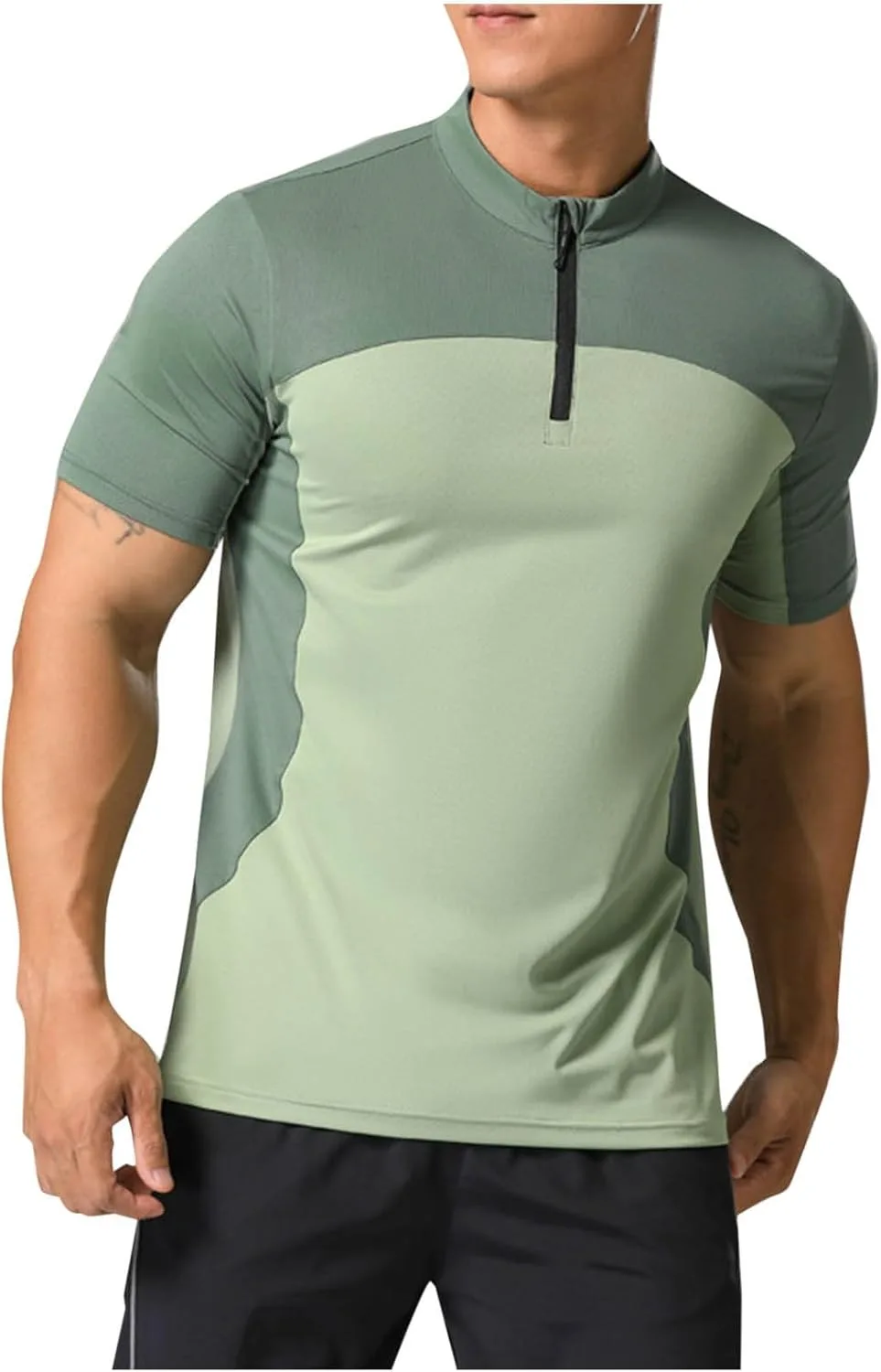 

Мужская футболка Slim-Fit для тренировок Color Block с коротким рукавом