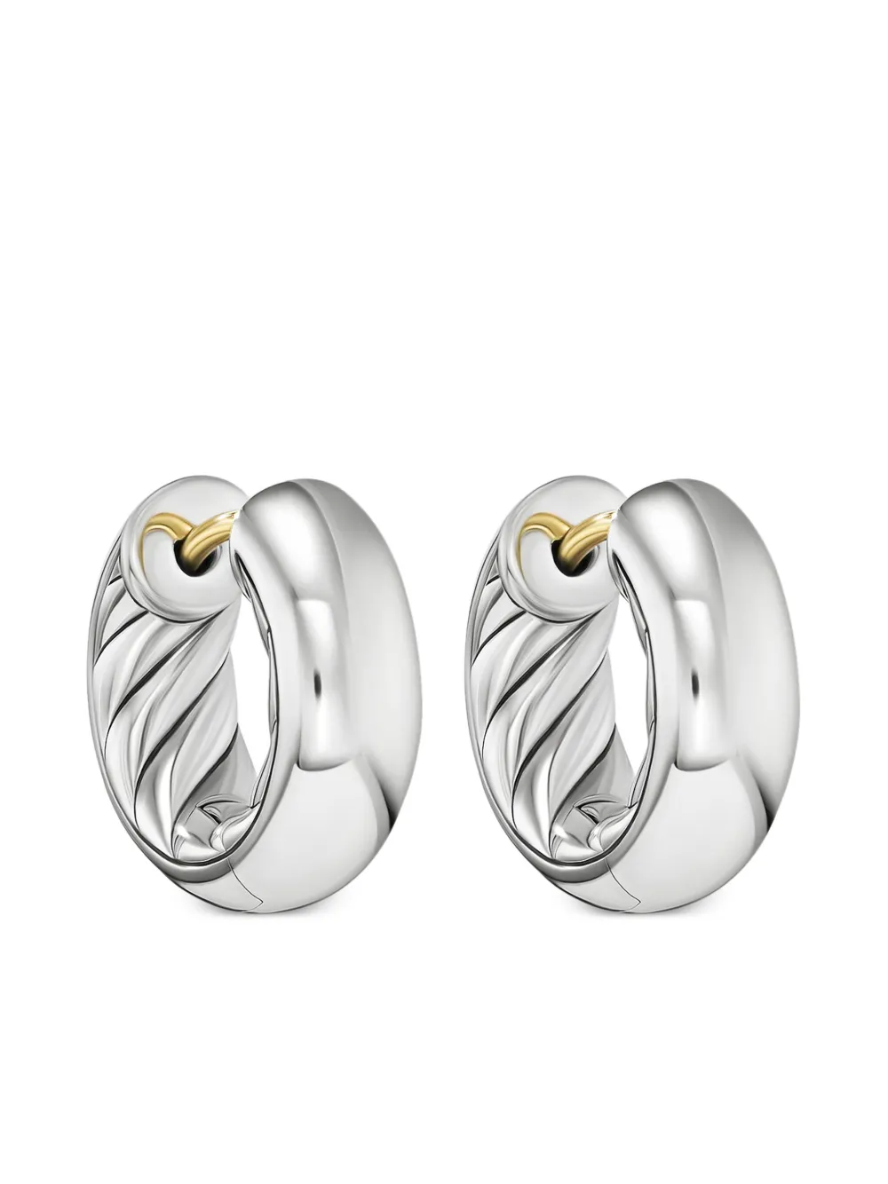 

Серебряные серьги-кольца DY Mercer Micro (13.4 мм) David Yurman, серебяный