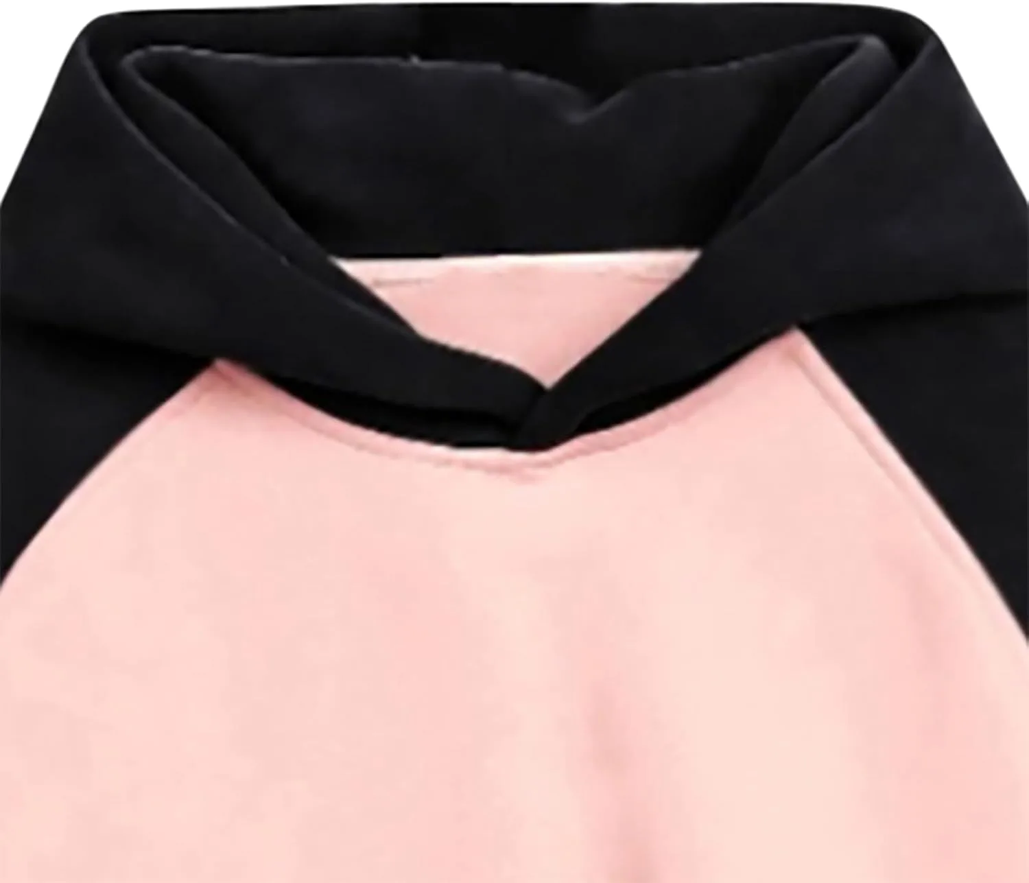 Толстовка с капюшоном для мужчин Y2k Raglan Long Sleeve Colorblock Loose Casual — фото 3